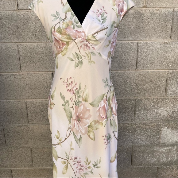 Vintage Kathy Roberts Floral Formal Dress - Picture 6 of 16